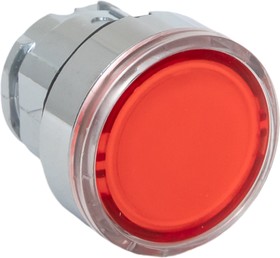 Фото 1/9 XB4BW-R, Исполнительный механизм кнопки XB4 красный плоский возвратный без фиксации, с подсветкой