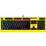 Клавиатура A4TECH Bloody B810RC Punk, USB, желтый + черный [b810rc ( punk yellow )]