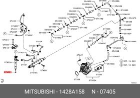 1428A158, Прокл.MITSUBISHI L200 (KK/KL) (2015 )
