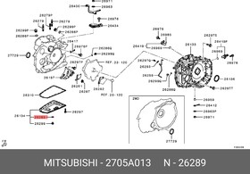 Фото 1/3 Шайба MITSUBISHI 2705A013 металлическая, сливной пробки АКПП