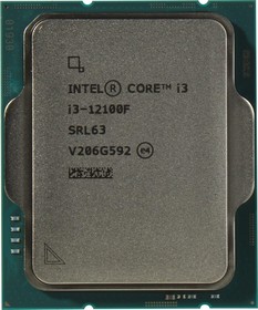 Фото 1/8 Процессор Intel Core i3 12100F BOX s1700(BX8071512100F)