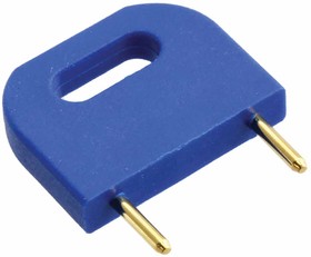 D3088-97, Circuit Board Hardware - PCB SHORTING LINK PLUG BLUE INSULATED