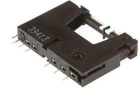 Фото 1/2 Slim Power Relay 24V dc PCB Mount Relay Socket, for use with Slim Power Relay