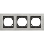 Рамка 3-я Vesta-Electric Exclusive Silver Metallic FRM050301STA
