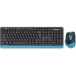 Клавиатура + мышь A4Tech Fstyler FG1035 клав:черный/синий мышь:черный/синий USB ...