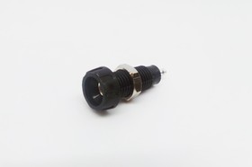 Фото 1/4 Black Female Banana Socket, 4 mm Connector, Solder Termination, 10A, 50V, Silver Plating