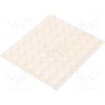 7000051753, Hemispherical PUR Self Adhesive Feet, 11.2mm diameter 19.9mm width