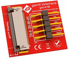Фото 1/3 GEN4-IB, Адаптер ZIF 30, 5pin, Интерфейс: GPIO,Serial,SPI, -15-65°C