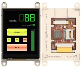 Фото 1/2 GEN4-ULCD-28D, Дисплей: TFT, 2,8", 240x320, Размер окна: 57,6x43,2мм, 175кд/м2