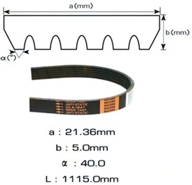 6PK1115, Ремень поликлиновой