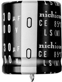 LLS2G221MELA, Cap Aluminum Lytic 220uF 400V 20% (25 X 35mm) Snap-In 10mm 1640mA 3000h 85°C Bulk