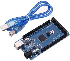 Mega 2560 R3 (CH340G) with USB cable, Программируемый контроллер на базе ATmega2560, клон Arduino Mega 2560 R3