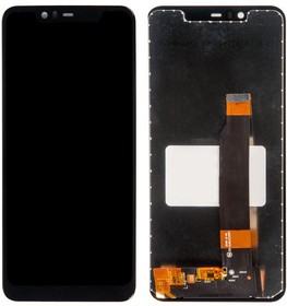Фото 1/2 Дисплей (экран) в сборе с тачскрином для Nokia 5.1 Plus черный