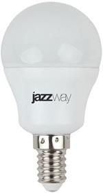 Фото 1/4 Лампа светодиодная PLED-SP 7Вт G45 шар 3000К тепл. бел. E14 540лм 230В JazzWay 1027856-2