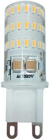 Фото 1/4 Лампа светодиодная PLED-G9 5Вт капсульная 2700К тепл. бел. G9 300лм 220-230В JazzWay 1032102B