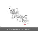 Диск тормозной передний Mitsubishi Pajero/Montero Sport (KS) 2015  MITSUBISHI ...