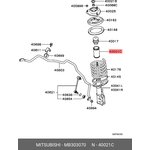 MB303070, Пыльник амортизатора | перед |