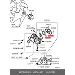 Кольцо уплотнительное MITSUBISHI MD161631