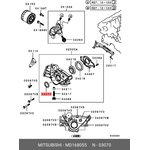 Сальник коленвала передний MITSUBISHI MD168055