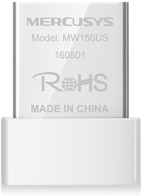 Фото 1/10 MERCUSYS N150 Мини Wi-Fi USB-адаптер, до 150 Мбит/с на 2,4 ГГц, 1 встроенная антенна, порт USB 2.0