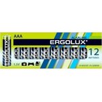 Батарейка Ergolux (AAA, 12 шт.)