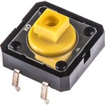 B3F-4055, Tactile Switches 12x12mm Std Ht .3 High-force 260g