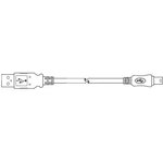SC-2ANK003F, USB Cables / IEEE 1394 Cables USB 2.0 Mini A Male Mini 5P Male