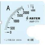 Aster Шкала к амперметру AMP-771 2000/5 А SC771-2000