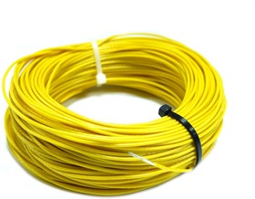Провод монтажный МГШВ 0,12 мм кв. 50 м (желтый)
