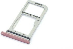 Фото 1/2 Держатель (лоток) SIM карты для Samsung Galaxy S7 Edge (G935F) розовый
