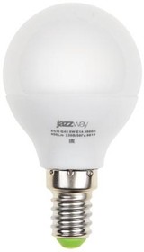 Фото 1/3 Лампа светодиодная PLED-ECO 5Вт G45 шар матовая 3000К тепл. бел. E14 400лм 230В 50Гц JazzWay 1036896A