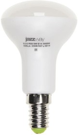 Фото 1/3 Лампа светодиодная PLED-ECO 5Вт R50 рефлектор матовая 3000К тепл. бел. E14 400лм 230В 50Гц JazzWay 1037015A
