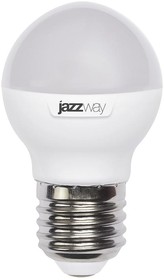 Фото 1/6 Лампа светодиодная PLED-SP 9Вт G45 шар 5000К холод. бел. E27 820лм 230В JazzWay 2859662A