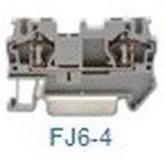 FJ6-4/G, 1in1out/800V/40A/4мм2 Проходная клемма серии FJ6