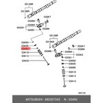 MD307343, Колпачок маслосъемный выпускной MITSUBISHI GALANT (EA), LANCER (CS,CT) (2000-2013), OUTLANDER (CU) (
