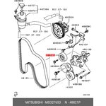 MD327653, Ролик приводного ремня MITSUBISHI L200 2005-, PAJERO, MONTERO 2008-