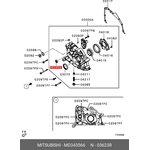 Сальник балансировочного вала передн. R MITSUBISHI MD343566