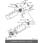 MD372536, Сальник распредвала MITSUBISHI DELICA/SPACE GEAR, GALANT, L200 ...