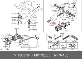 MN132055, Сальник хвост.редуктора MITSUBISHI ASX (2010 )/LANCER (CX,CY) (2007 )