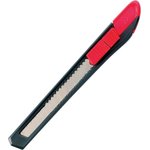 Канцелярский нож Start 9 мм, фиксатор, корпус черно-красный, европодвес 235474
