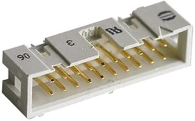 Фото 1/2 09 18 520 7324, Pin Header, вертикальный, Wire-to-Board, 2.54 мм, 2 ряд(-ов), 20 контакт(-ов)