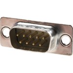 09670095654, Harting D-Sub Standard 9 Way Through Hole D-sub Connector Plug, 2.74mm Pitch