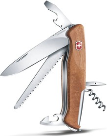 Фото 1/4 Нож перочинный Victorinox RangerWood 55 (0.9561.63) 130мм 10функц. дерево карт.коробка