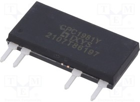 CPC1981Y, Solid State Relays - PCB Mount 1000V Single Pole SIP Power Relay