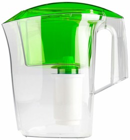 Фото 1/8 Кувшин-фильтр для очистки воды ГЕЙЗЕР "Дельфин", 3 л, 2 сменных картриджа, зеленый, 62035