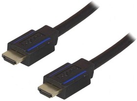 Фото 1/2 CHB006, Кабель, HDCP 2.2,HDMI 2.0, вилка HDMI, с обеих сторон, 5м, черный