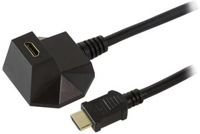 Фото 1/2 CH0041, Экстендер HDMI, гнездо HDMI, вилка HDMI, черный