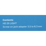 Наушники Sennheiser HD 25 LIGHT, 3.5 мм, накладные, черный [508664]