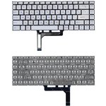 Клавиатура для ноутбука MSI GF63 8RC GF63 8RD серебристая без подсветки