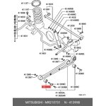 MR210731, Сайлентблок PAJERO-Sport 08MY-